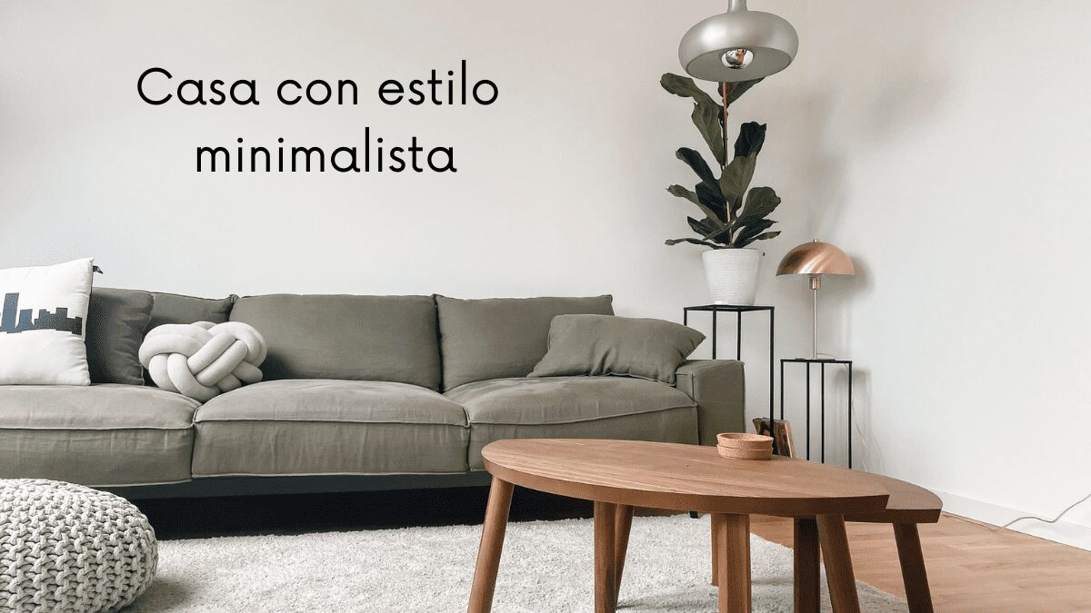 Casa con estilo minimalista